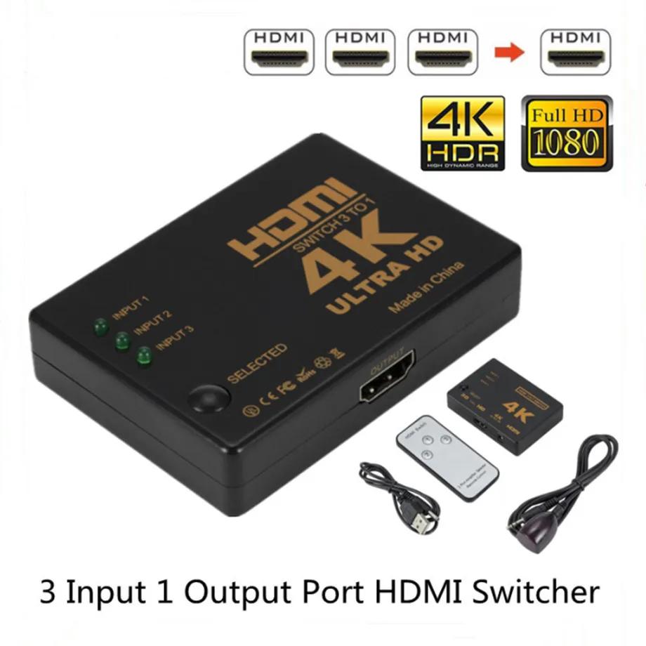HDMI ̺ й HD 1080P  ó , Xbox PS4 DVD HDTV PC HDMI , 3 Է 1  Ʈ, 4K, 2K, 3x1